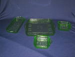 Click to view larger image of GREEN DORIC 4 Pc. HANDLED RELISH TRAY COMPLET (Image2)