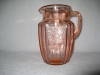 Click to view larger image of PINK MAYFAIR DEPRESSION WATER  PITCHER (Image2)