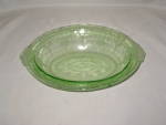 Click here to enlarge image and see more about item DR054239: GREEN CAMEO BALLERINA OVAL VEGETABLE BOWL