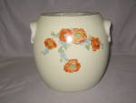 Click here to enlarge image and see more about item FR014229: HALL ORANGE POPPY PRETZEL JAR