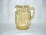 Click here to enlarge image and see more about item G373: AMBER MADRID 60 oz PITCHER