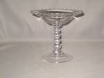 Click here to enlarge image and see more about item GR615263: CANDLEWICK 4 BEAD STEM COMPOTE               