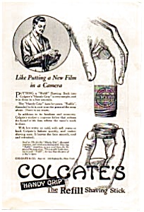 Colgate Handy Grip Refill Shaving Stick Ad Auc062312 June 1923