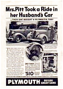 Plymouth Of The 1930s Ad Auc183
