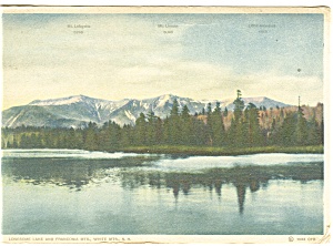 Lonesome Lake Franconia Mts Nh Postcard Cs0554 1934