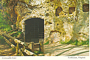 Williamsburg Va Cornwallis Cave Postcard Cs1000