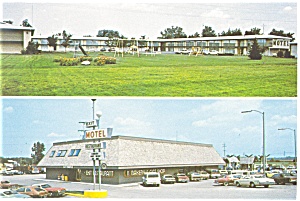 Exit Motel Restaurant MI Postcard Cars of 60s cs1001 (Image1)