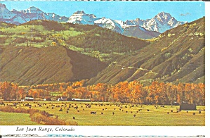 San Juan Range Colorado Post Card cs11395 (Image1)