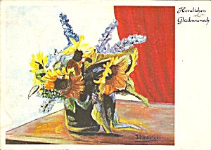 German Post Card  Floral Still Life cs11485 (Image1)