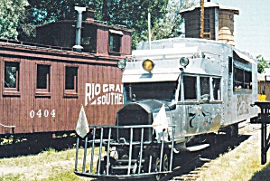 Rio Grande Southern Rr Motor No 7 Postcard Cs 13396