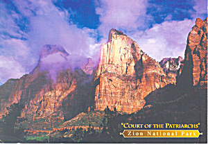 Zion National Park Ut Postcard Cs1987