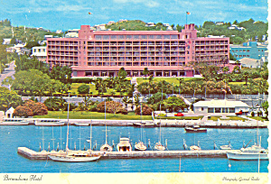 Bermudiana Hotel Pembroke Bermuda Postcard Cs2173