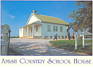 Amish Country Schoolhouse , Pa, Postcard Cs2196