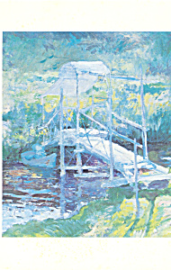 The White Bridge John Twachtman Postcard cs3950 (Image1)