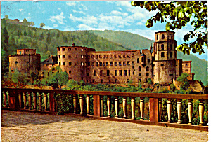 Schloss Von Der Scheffelterrasse Heidelberg Germany Cs5417