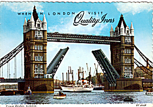 Tower Bridge London England Postcard Cs5502