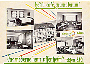 Hotel Cafe Gruner Baum Bavaria Germany Cs5519