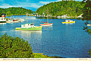 Dury Cove Near St John New Brunswick Canada Boats Cs6776