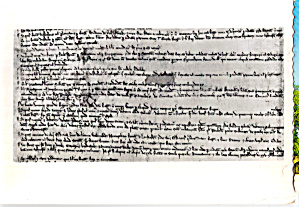 Parts Of The Articles Of The Magna Carta London England Postcard Cs7458