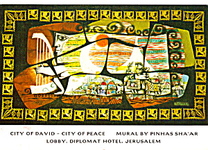 City Of David City Of Peace Mural Jerusalem Israel Cs8154