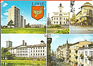 Lodz Poland Five Views Buildings Cs9147