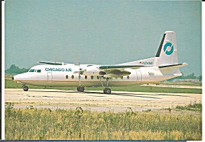 Chicago Air Fokker F-27-500 N241ma Propliner Cs9888