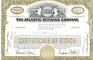 Atlantic Refining Company Preferred Stock Certificate d3000 (Image1)