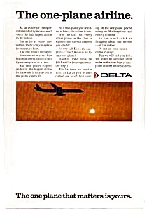 Delta One Plane Airline Ad Feb3209