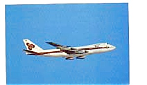 Thai International 747 Airline Postcard Feb3250
