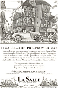 1927 La Salle By Cadillac Automobile Ad Jan0973