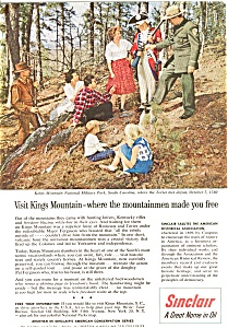 Sinclair Oil Kings Mountain Ad Jan1795