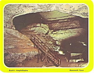 Mammoth Cave Ky Booth S Amphitheatre Postcard Lp0121