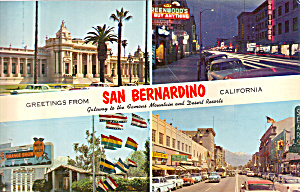Views Of San Bernardino California Lp0417 Cars 50s