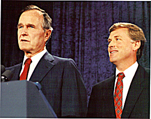 President George H W Bush and VP Dan Quayle lp0447 (Image1)