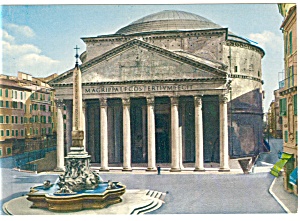 Rome Italy View of The Pantheon Postcard n0774 (Image1)