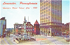 Penn Square Lancaster Pa Postcard P0079