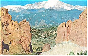 Pike S Peak From Garden Of The Gods Co Postcard P11058