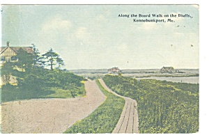 Kennebunkport ME The Boardwalk on Bluffs Postcard p11327 (Image1)
