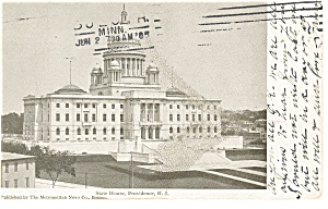 Providence RI The State Capitol Postcard p12221 1905 (Image1)