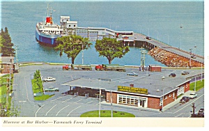 Mv Bluenose At Bar Harbor Postcard P12385