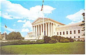 Washington Dc Us Supreme Court Building Postcard P12573