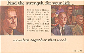Find the Strength for your Life Church Contact Postcard p12777 (Image1)