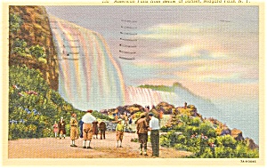 Niagara Falls NY American Falls Postcard p1371 (Image1)