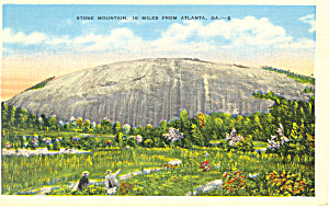 Stone Mountain Georgia Postcard P13752