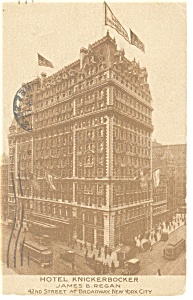 New York  NY  Hotel Knickerbocker Postcard p14247 1913 (Image1)