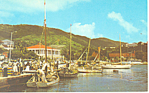 St Thomas Vi Waterfront Postcard P14775