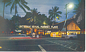 International Market Waikiki HI Postcard p15061 (Image1)