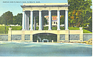 Plymouth Rock Plymouth MA Postcard p15201 (Image1)