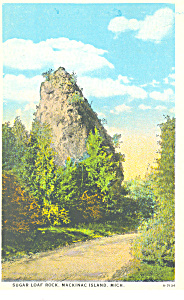 Sugar Loaf Rock Mackinac Island Mi Postcard P15308