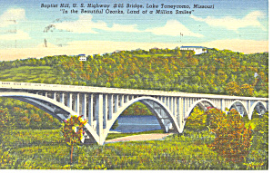 Baptist Hill Lake Taneycomo Mo Postcard P15435 1950